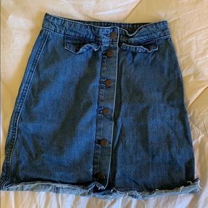 High waisted Denim Skirt